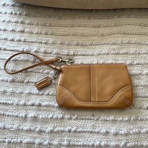 Coach Camel Wristlet